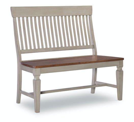 Vista Slatback Bench (Rta) In Hickory & Stone - Holmwood's Furniture & Design Center (Somersworth, NH)