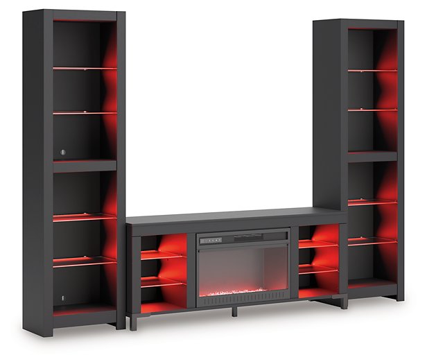 Cayberry Entertainment Center with Electric Fireplace - Holmwood's Furniture & Design Center (Somersworth, NH)