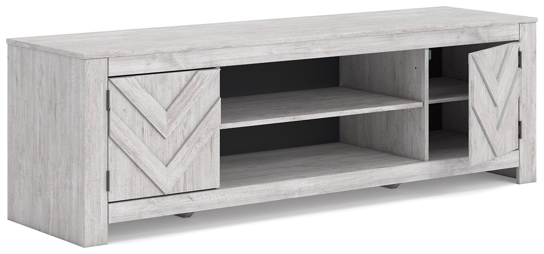 Cayboni 71" TV Stand with Electric Fireplace - Holmwood's Furniture & Design Center (Somersworth, NH)