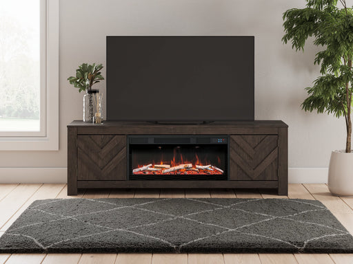 Cayboni 71" TV Stand with Electric Fireplace - Holmwood's Furniture & Design Center (Somersworth, NH)
