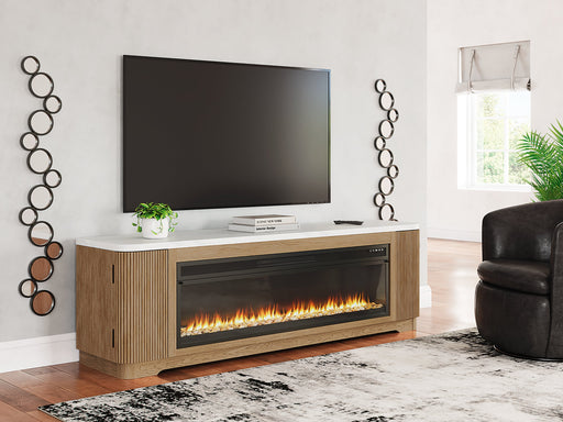 Camdill 80" TV Stand with Electric Fireplace - Holmwood's Furniture & Design Center (Somersworth, NH)