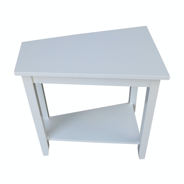 John Thomas Destinations Keystone Accent Table in Pure White
