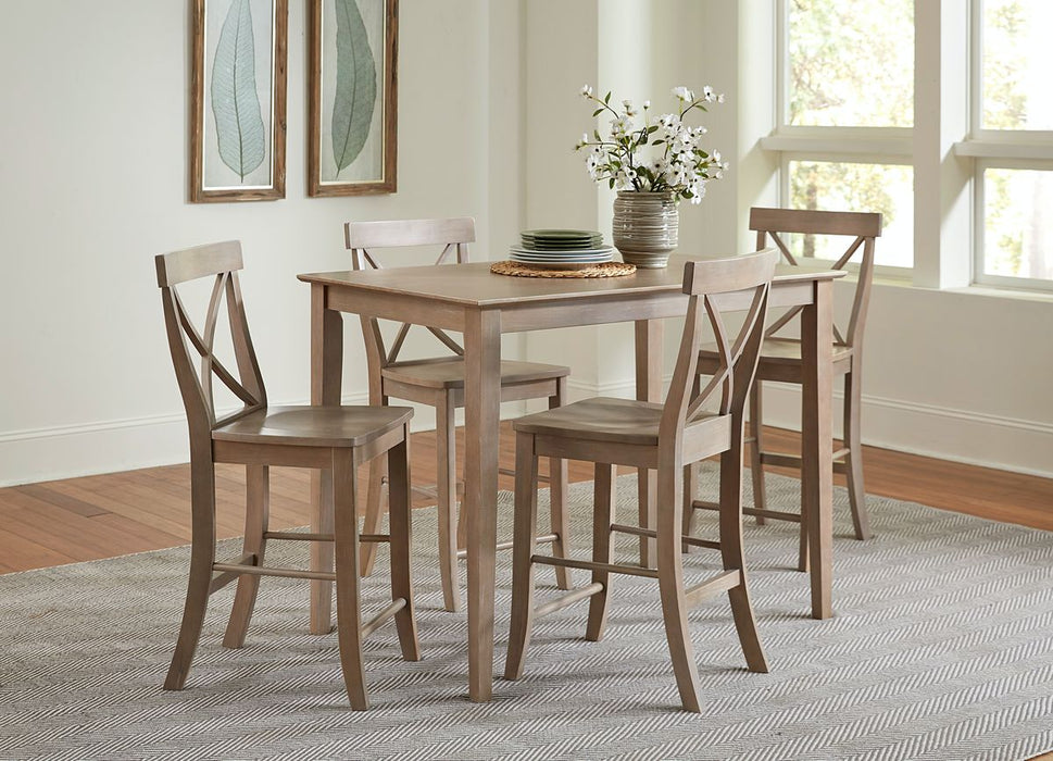 John Thomas Dining Essentials X-Back Stool in Taupe Gray image