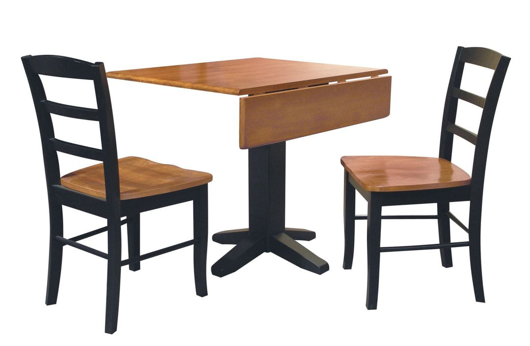 John Thomas Furniture Dining Essentials 36" Dropleaf Table in Cinnamon/Espresso image