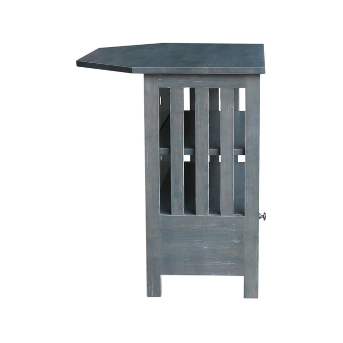 John Thomas Destinations Mission Corner TV Stand Heather Gray