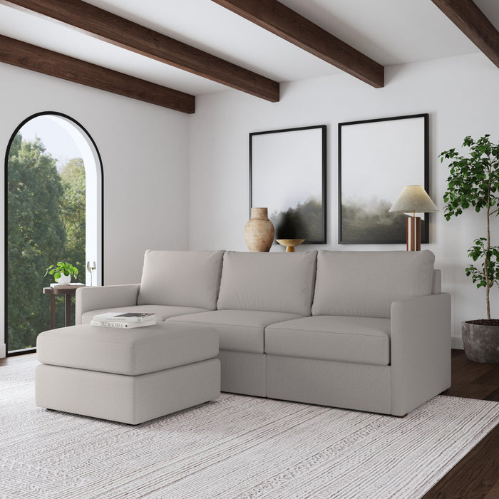Flex Sofa with Narrow Arm and Ottoman - Holmwood's Furniture & Design Center (Somersworth, NH)