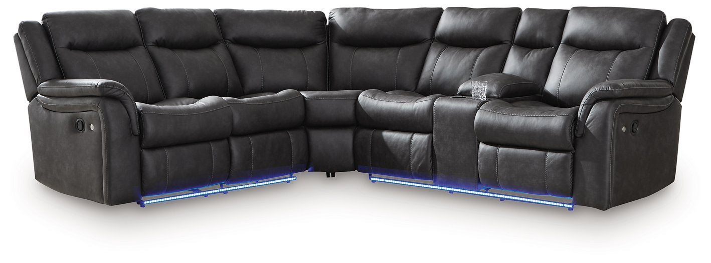 Sultan Meadow Reclining Sectional - Holmwood's Furniture & Design Center (Somersworth, NH)