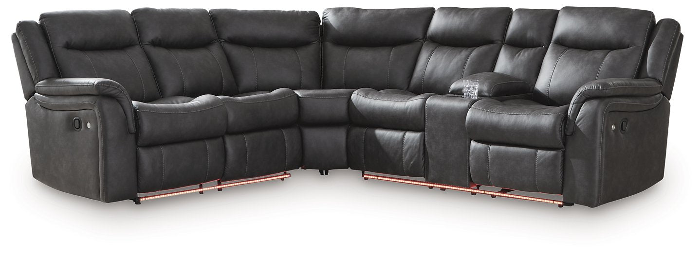 Sultan Meadow Reclining Sectional - Holmwood's Furniture & Design Center (Somersworth, NH)