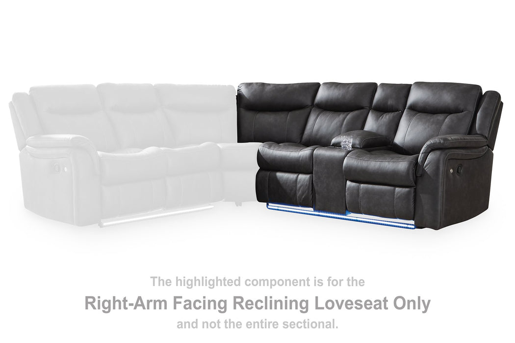 Sultan Meadow Reclining Sectional - Holmwood's Furniture & Design Center (Somersworth, NH)