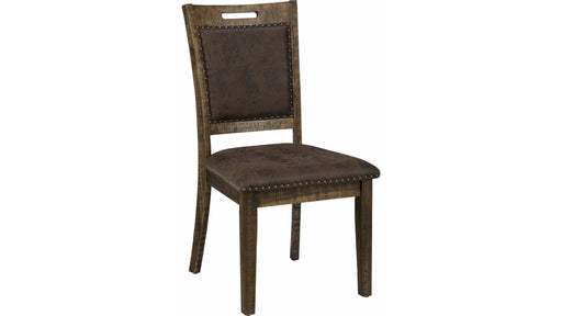 Jofran Cannon Valley Upholstered Back Dining Chair in Medium Cool Tones (Set of 2) - Holmwood's Furniture & Design Center (Somersworth, NH)