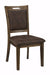 Jofran Cannon Valley Upholstered Dining Chair in Dark Brown (Set of 2) - Holmwood's Furniture & Design Center (Somersworth, NH)