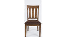 Jofran Cannon Valley Chair with Upholstered Seat in Medium Cool Tones (Set of 2) - Holmwood's Furniture & Design Center (Somersworth, NH)