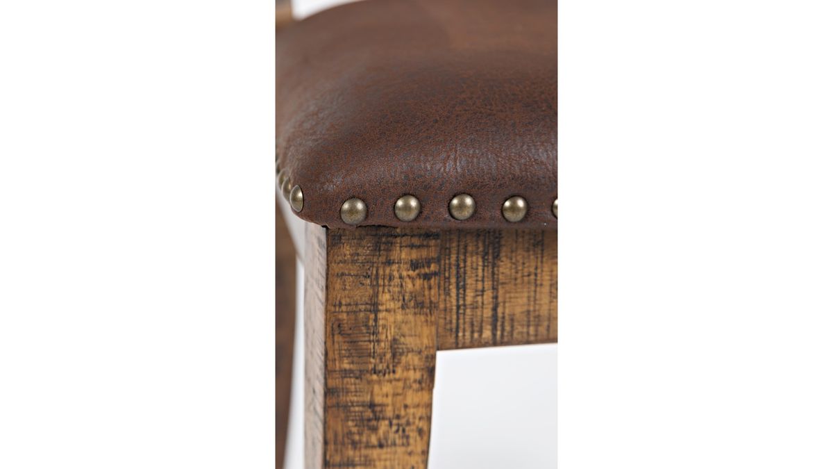 Jofran Cannon Valley Chair with Upholstered Seat in Medium Cool Tones (Set of 2) - Holmwood's Furniture & Design Center (Somersworth, NH)