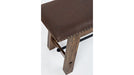 Jofran Cannon Valley Bench with Upholstered Seat in Medium Cool Tones - Holmwood's Furniture & Design Center (Somersworth, NH)