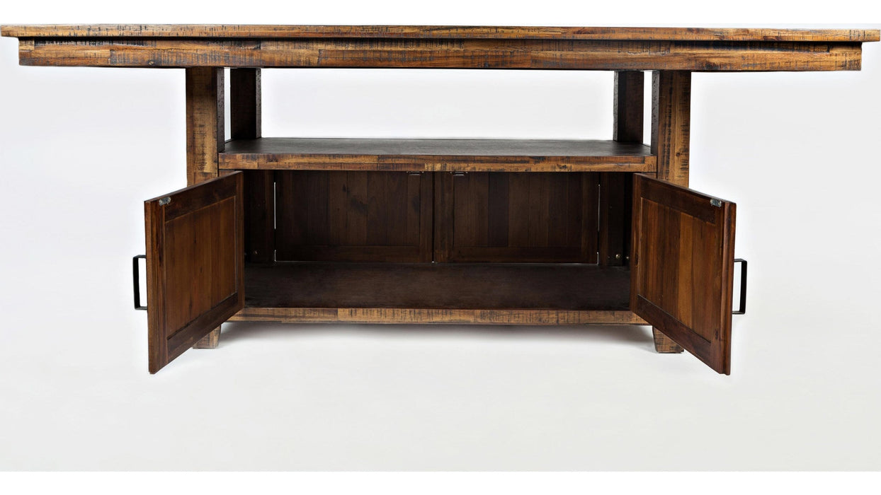 Jofran Cannon Valley Convertible High/Low Table with Storage Base in Medium Cool TonesBKT - Holmwood's Furniture & Design Center (Somersworth, NH)