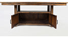 Jofran Cannon Valley Convertible High/Low Table with Storage Base in Medium Cool TonesBKT - Holmwood's Furniture & Design Center (Somersworth, NH)