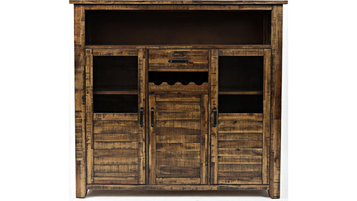 Jofran Cannon Valley Wine Cabinet in Medium Cool Tones - Holmwood's Furniture & Design Center (Somersworth, NH)