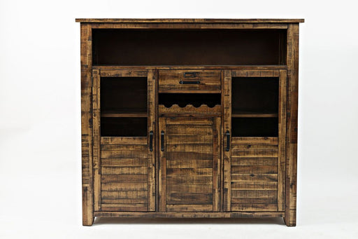 Jofran Cannon Valley Wine Cabinet in Dark Brown image