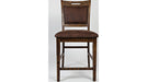 Jofran Cannon Valley Upholstered Back Counter Stool in Medium Cool Tones (Set of 2) - Holmwood's Furniture & Design Center (Somersworth, NH)
