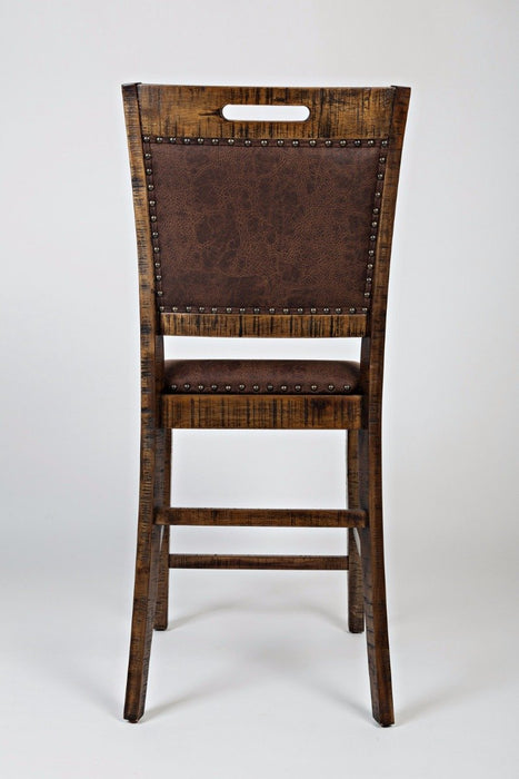 Jofran Cannon Valley Upholstered Dining Chair in Dark Brown (Set of 2) - Holmwood's Furniture & Design Center (Somersworth, NH)