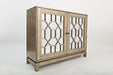 Jofran Casa Bella Glam 50" Mirrored Console- Vintage Silver in Vintage Silver - Holmwood's Furniture & Design Center (Somersworth, NH)