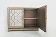 Jofran Casa Bella Glam 50" Mirrored Console- Vintage Silver in Vintage Silver - Holmwood's Furniture & Design Center (Somersworth, NH)