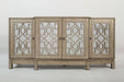 Jofran Casa Bella Glam 70" Mirrored Console- Vintage Silver in Vintage Silver image