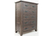Jofran Jackson Lodge 5 Drawer Chest in Distressed - Holmwood's Furniture & Design Center (Somersworth, NH)