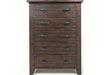Jofran Jackson Lodge 5 Drawer Chest in Distressed - Holmwood's Furniture & Design Center (Somersworth, NH)