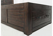 Jofran Jackson Lodge Twin Panel Storage Bed in Distressed - Holmwood's Furniture & Design Center (Somersworth, NH)