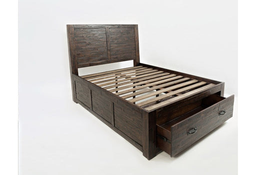 Jofran Jackson Lodge Full Panel Storage Bed in Distressed - Holmwood's Furniture & Design Center (Somersworth, NH)
