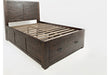 Jofran Jackson Lodge Full Panel Storage Bed in Distressed - Holmwood's Furniture & Design Center (Somersworth, NH)
