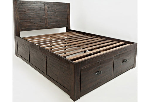 Jofran Jackson Lodge Queen Panel Storage Bed in Distressed - Holmwood's Furniture & Design Center (Somersworth, NH)