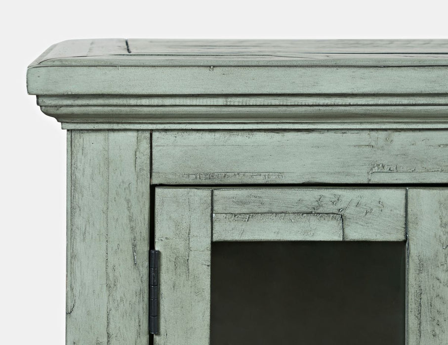 Jofran Rustic Shores 70" Coastal Distressed Acacia Six-Door Sideboard Cabinet in Surfside Blue - Holmwood's Furniture & Design Center (Somersworth, NH)