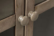 Jofran Rustic Shores 70" Coastal Distressed Acacia Six-Door Accent Cabinet in Watch Hill Brown-Grey - Holmwood's Furniture & Design Center (Somersworth, NH)