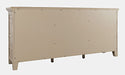 Jofran Rustic Shores 70" Coastal Distressed Acacia Six-Door Sideboard Cabinet in Watch Hill Brown-Grey - Holmwood's Furniture & Design Center (Somersworth, NH)