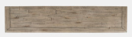 Jofran Rustic Shores 70" Coastal Distressed Acacia Six-Door Sideboard Cabinet in Watch Hill Brown-Grey - Holmwood's Furniture & Design Center (Somersworth, NH)