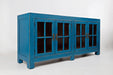 Jofran Aquitaine Transitional Style Accent Cabinet in Azure Blue - Holmwood's Furniture & Design Center (Somersworth, NH)