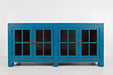 Jofran Aquitaine Transitional Style Accent Cabinet in Azure Blue image