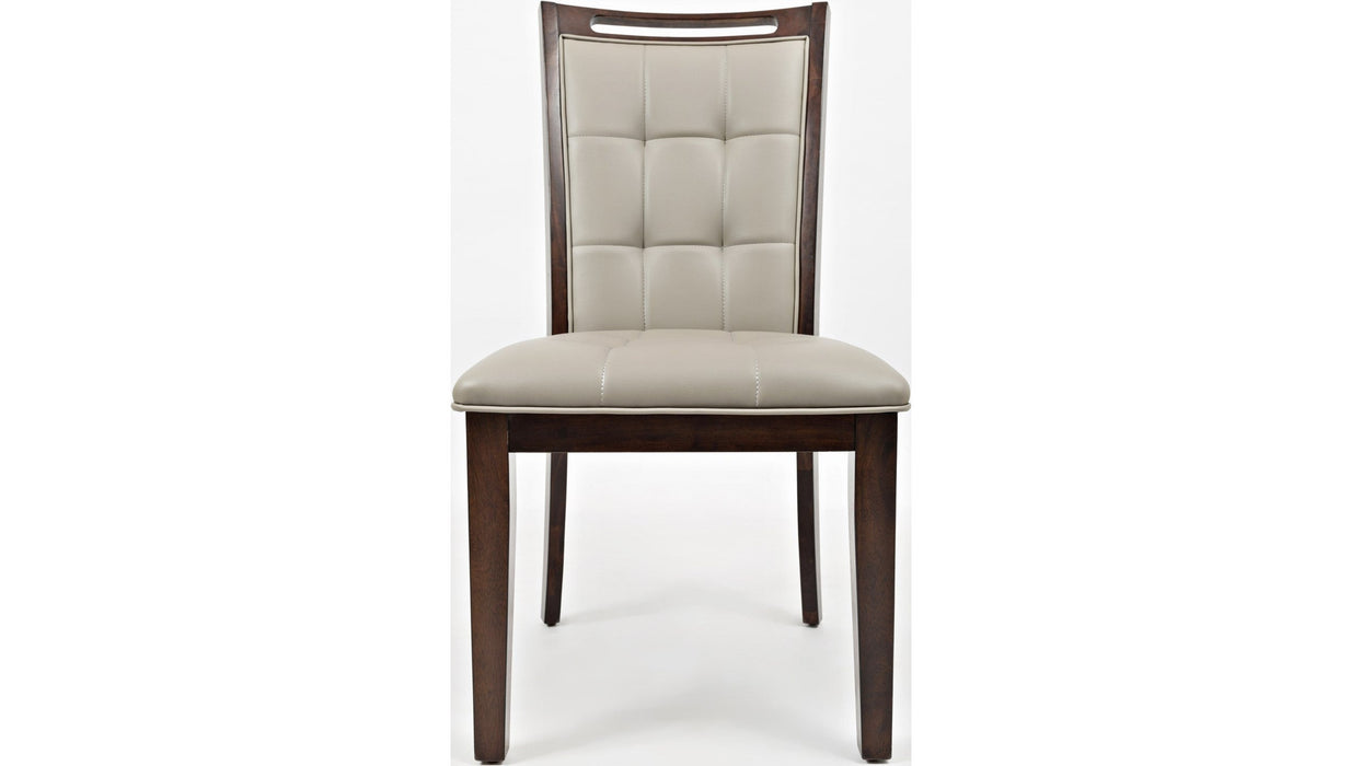 Jofran Manchester Upholstered Dining Chair in Merlot (Set of 2) - Holmwood's Furniture & Design Center (Somersworth, NH)