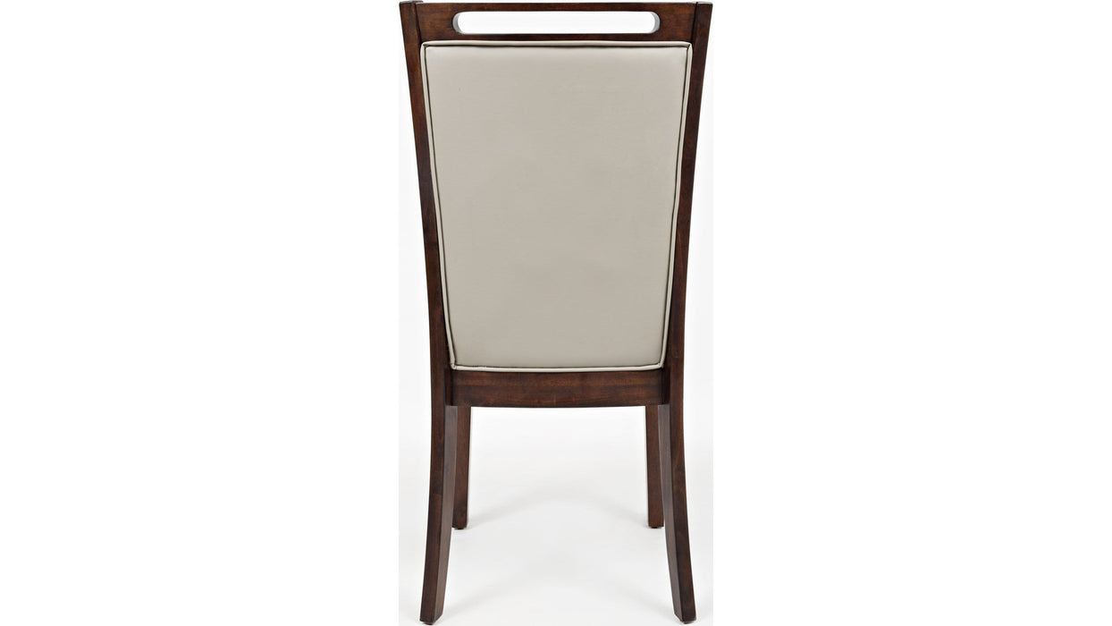 Jofran Manchester Upholstered Dining Chair in Merlot (Set of 2) - Holmwood's Furniture & Design Center (Somersworth, NH)