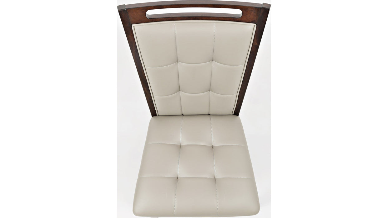 Jofran Manchester Upholstered Dining Chair in Merlot (Set of 2) - Holmwood's Furniture & Design Center (Somersworth, NH)