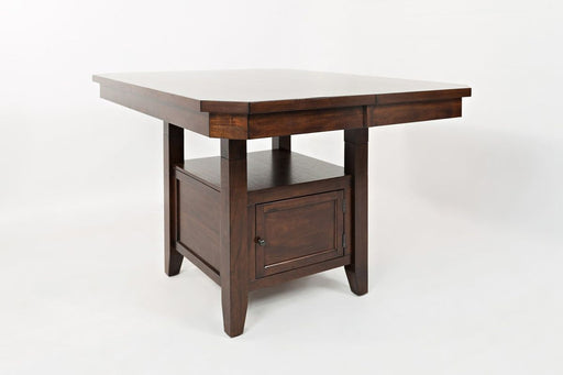 Jofran Manchester High/Low Table with Storage Base in Medium Brown image