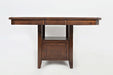 Jofran Manchester High/Low Table with Storage Base in Medium Brown - Holmwood's Furniture & Design Center (Somersworth, NH)