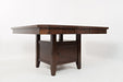 Jofran Manchester High/Low Table with Storage Base in Medium Brown - Holmwood's Furniture & Design Center (Somersworth, NH)