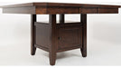 Jofran Manchester High/Low Table with Storage Base in MerlotBKT - Holmwood's Furniture & Design Center (Somersworth, NH)