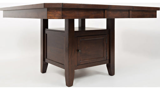 Jofran Manchester High/Low Table with Storage Base in MerlotBKT - Holmwood's Furniture & Design Center (Somersworth, NH)