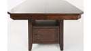 Jofran Manchester High/Low Table with Storage Base in MerlotBKT - Holmwood's Furniture & Design Center (Somersworth, NH)
