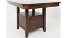 Jofran Manchester High/Low Table with Storage Base in MerlotBKT - Holmwood's Furniture & Design Center (Somersworth, NH)