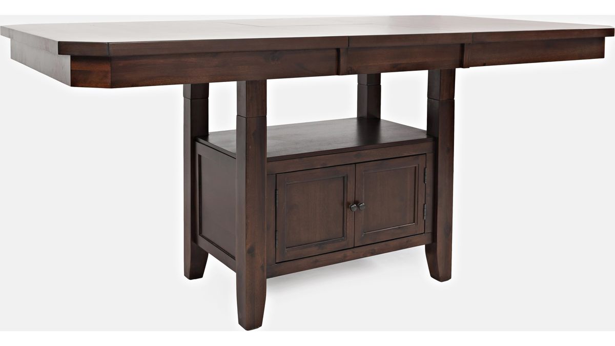 Jofran Manchester High/Low Rectangle Dining Table in Merlot - Holmwood's Furniture & Design Center (Somersworth, NH)